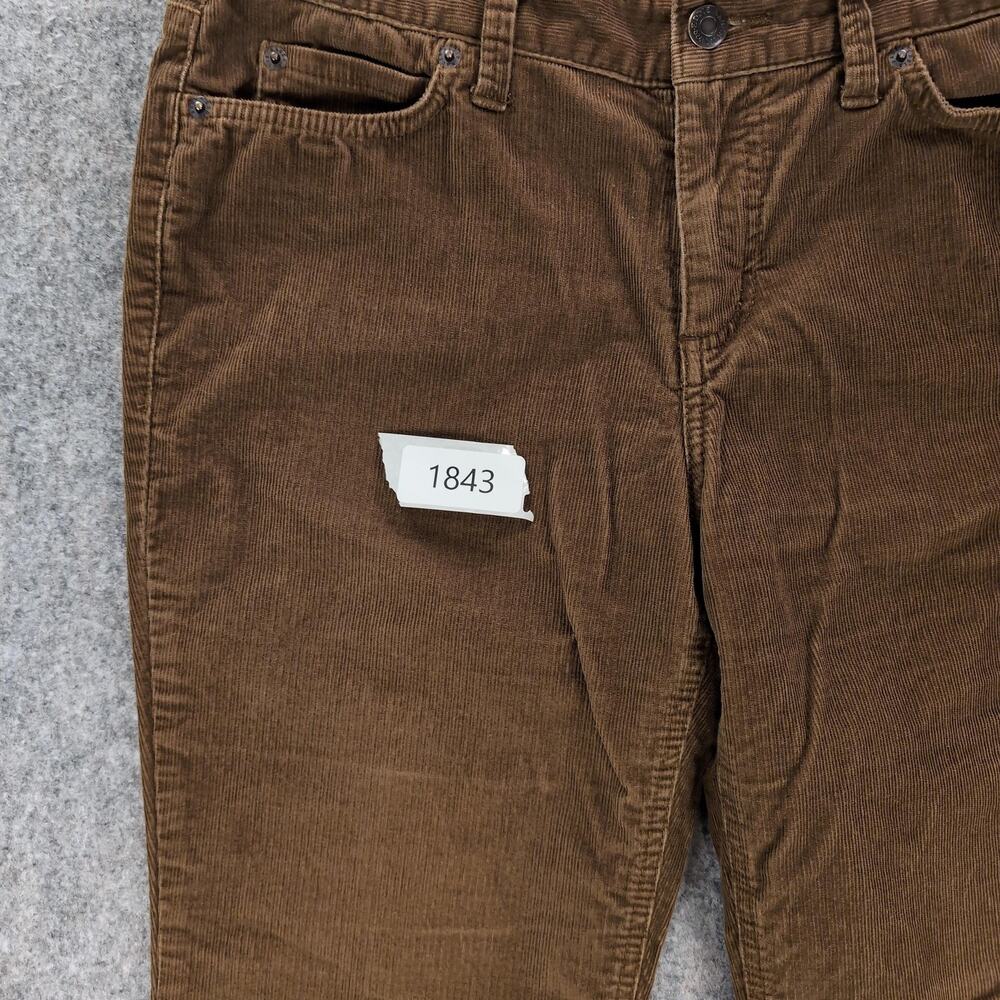 Eddie Bauer Pants Womens 8 Short Brown Corduroy Straight Leg Stretch Casual - Picture 10 of 10